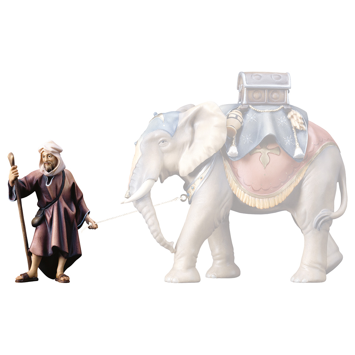 Elefantentreiber stehend (passend zu Elefant stehend)