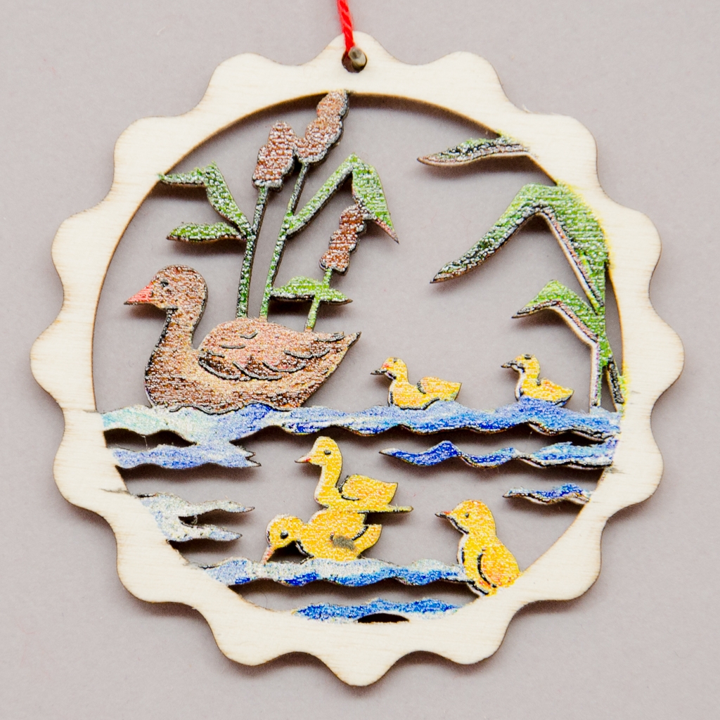 Kreisornament Enten