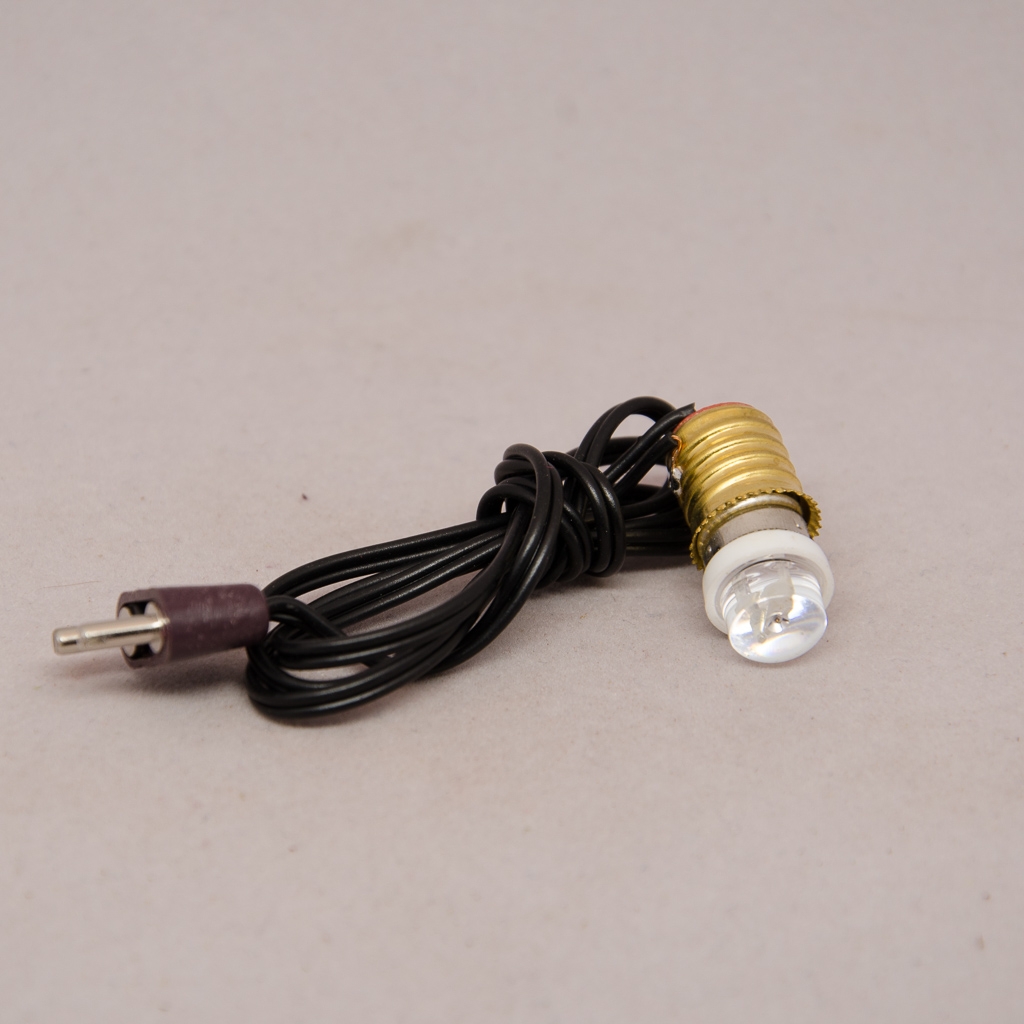 LED 3,5 Volt mit Fassung, Kabel und Stecker